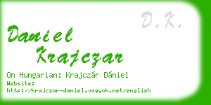 daniel krajczar business card